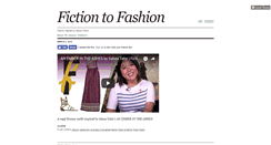 Desktop Screenshot of fictiontofashion.com